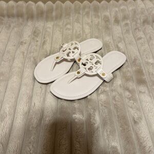 Tory Burch Miller Sandal White / Gold Women’s Size 8.5